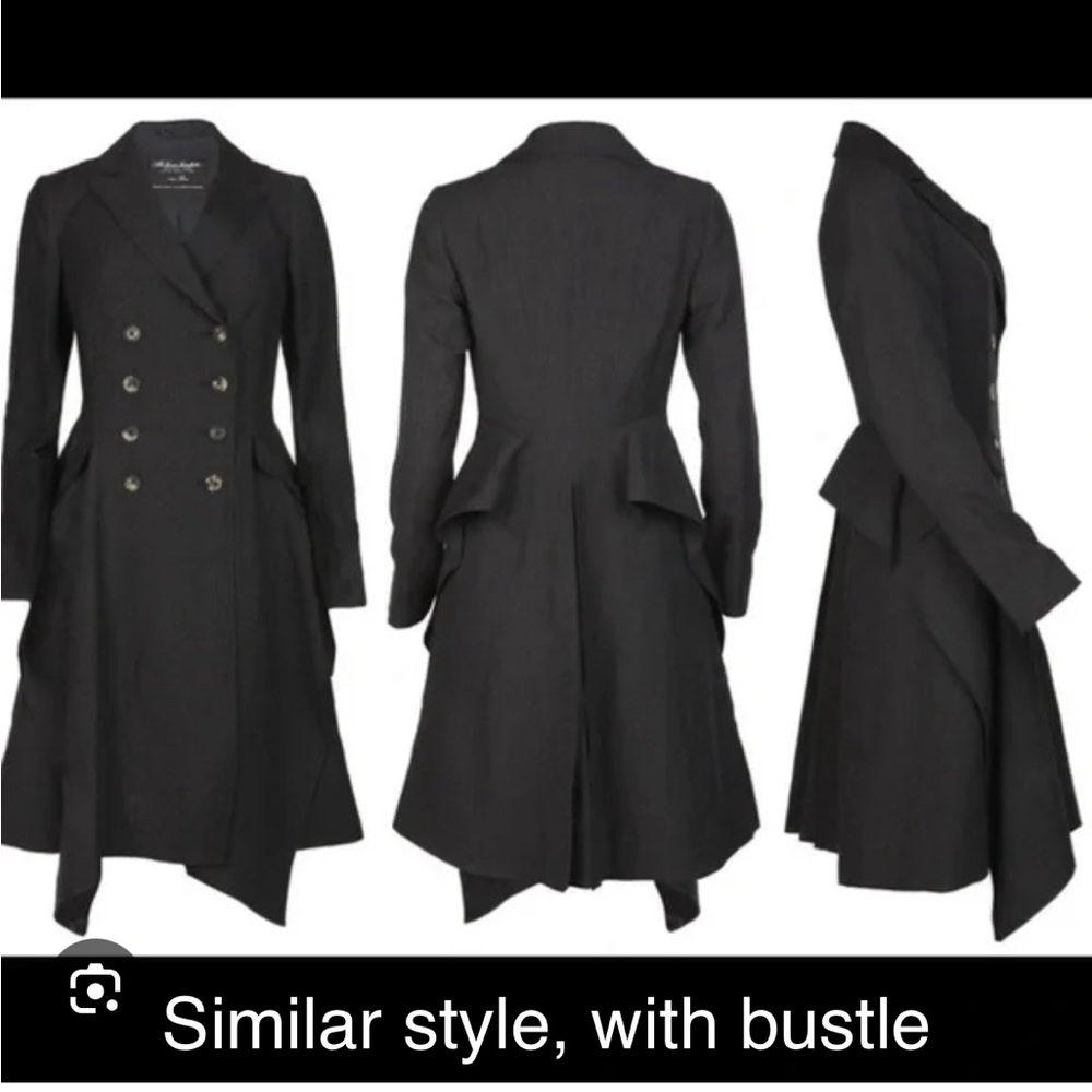 All saints wool blend steampunk coat - size 10 (fits 4-6)